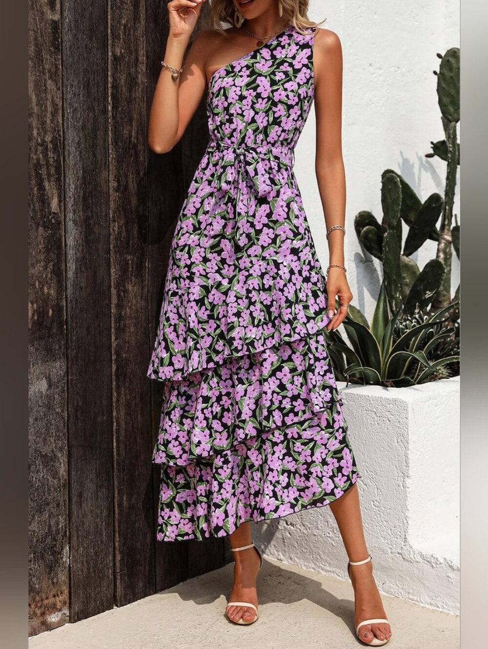Lilac Summer Tiered Dress